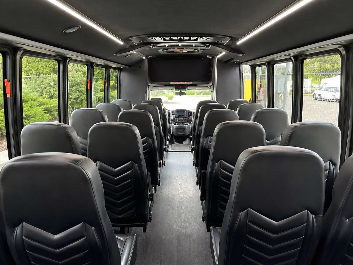 18 passenger minibus interior